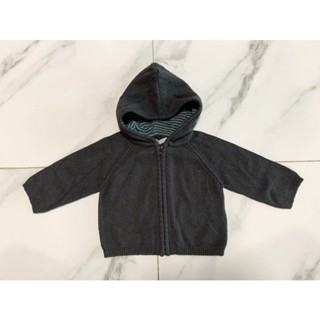 (P319)  SALE!!!  Brandname Europe เสื้อไหมพรมเด็ก 1 ขวบ  hood cardigan สีเทาเข้ม  ของใหม่