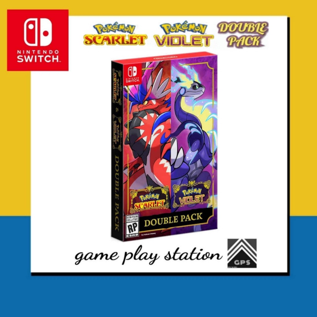 nintendo switch pokemon scarlet &amp; violet double pack ( english asia )
