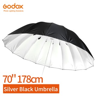 Godox Studio Photogrphy 70 inch 178cm Silver Black Reflective Umbrella Studio Lighting Light Umbrella