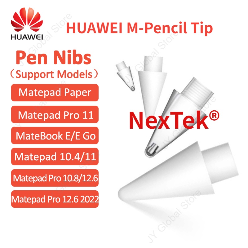 แท้100% HUAWEI M-Pencil（Second generation）Tip Replacement Nib M-Pencil Tip Huawei M-Pencil (รุ่นที่สอง) การเปลี่ยนปลาย Nib M-Pencil ปลายสำหรับ M-Pencil 2 Matepad 10.4/11 Matepad Matebook E/E Go Matepad Pro 10.8/11/12.6/12.6 2022
