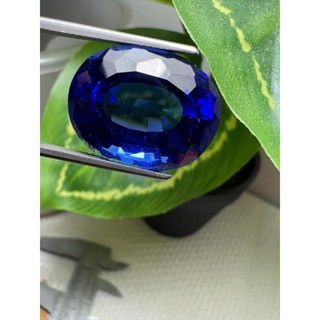 synthetic blue 34 carats 16x20mm 1 pieces