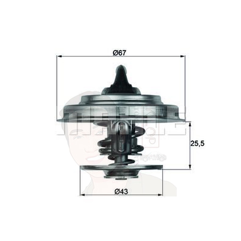 TX 18 71D วาลว์น้ำ BENZ OM354-366 OM401-457 OM900-924 / Truck Bus หลายรุ่น 0032032975 (ยี่ห้อ MAHLE)