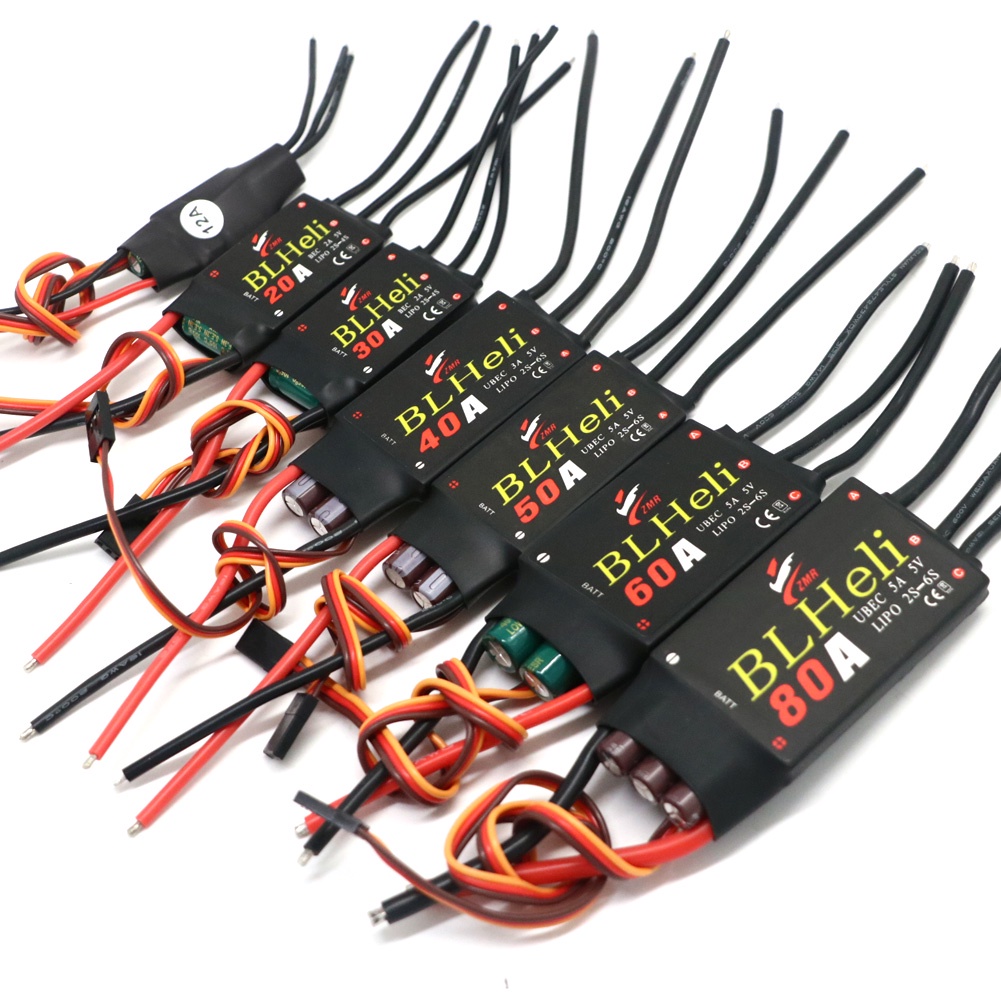 Blheli โดรนบังคับวิทยุ ESC 12A 20A 30A 40A 50A 60A 80A พร้อม UBEC สําหรับโดรน เครื่องบินบังคับวิทยุ FPV
