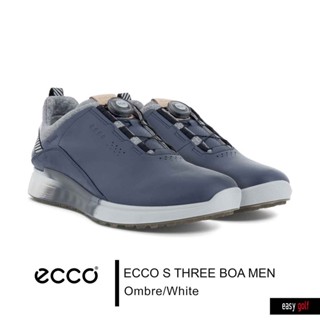 ECCO  S THREE BOA MEN  ECCO GOLF GOLF SHOES รองเท้ากอล์ฟผู้ชาย รองเท้ากีฬาชาย รุ่น สีเทา (OMBRE/WHITE) SS21