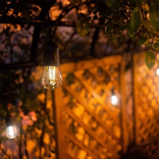 E27 หลอดไฟเอดิสัน LED 1W 2W S14 พลาสติก LED 2700K สีขาวอบอุ่น ประหยัดพลังงาน 90% สําหรับตกแต่งบ้าน