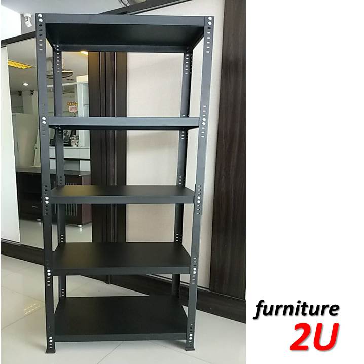 (ลึก50กว้าง90สูง175ซม) ชั้นเหล็ก วางเตาอบวางสินค้า แผ่นเหล็ก5แผ่น หมดปัญหาชั้นไม้แอ่น ขาว และดำด้าน - รูปที่ 5