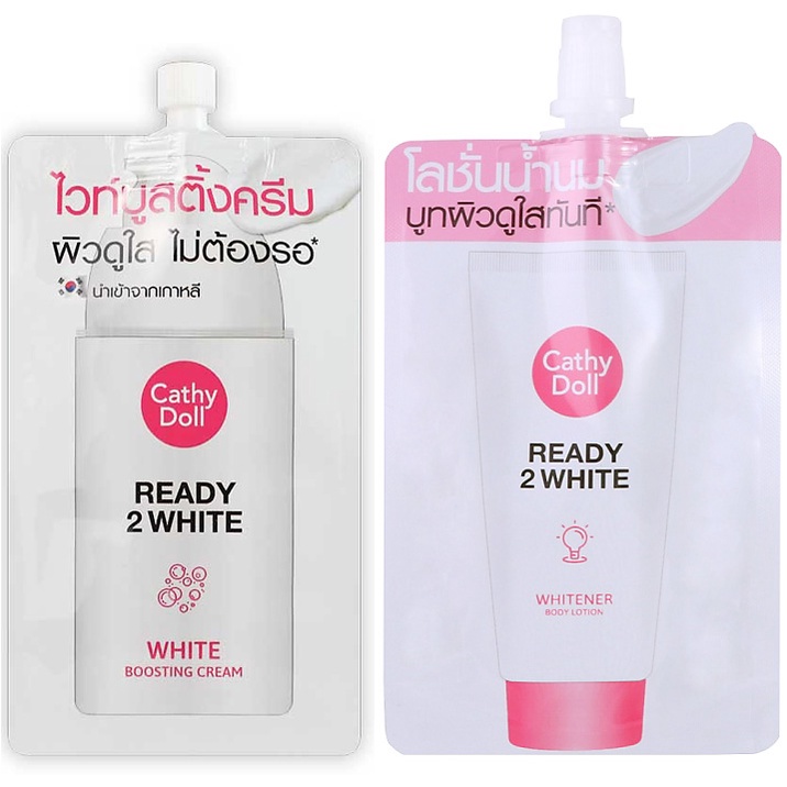 Cathy Doll Ready 2 White Boosting Cream / Whitener Body Lotion เคที่ดอลล์ เรดี้ทูไวท์ ไวท์ บูสติ้ง ครีม L1 / บอดี้โลชั่น