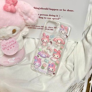 hello kitty เคสโทรศัพท์มือถือ กันกระแทก ลายการ์ตูนซานริโอ้น่ารัก เคสไอโฟน สําหรับ Apple Iphone 8Plus XsMax XR 11 12 Pro 13 ProMax น่ารัก สวย ความงาม เคส ไอ โฟน  เคส โทรศัพท์ กรณี