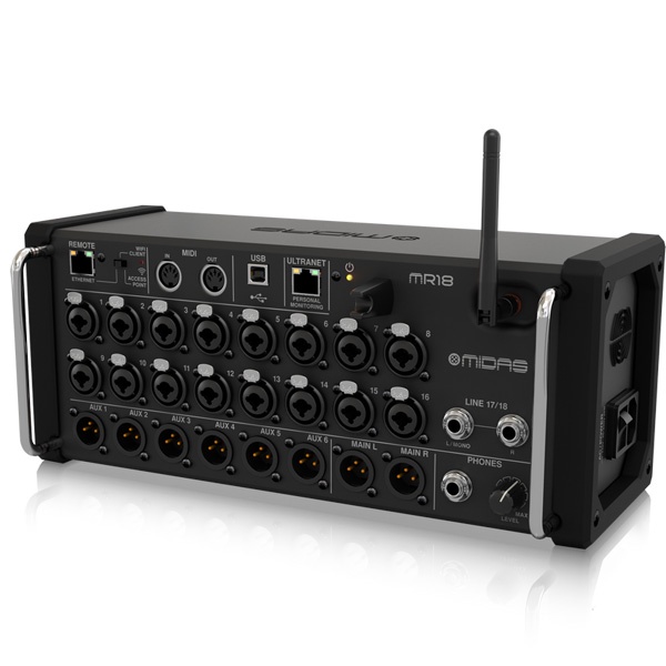 มิกเซอร์ ดิจิตอล MIDAS MR18 เครื่องผสมสัญญาณเสียง ดิจิตอล 18 Input / 6Aux (แท้ประกัน วิชัยเทรดดิ้ง)