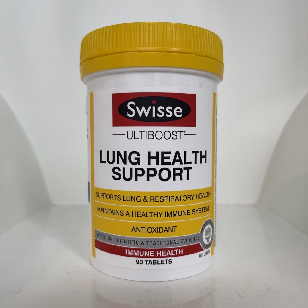 Swisse Ultiboost Lung Health Support, 90เม็ด Detox และบำรุงปอด ทางเดินหายใจ