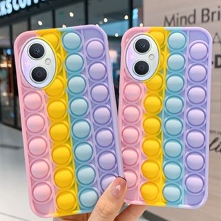 เคส-For OPPO A16K Reno 7Z A95 A16 Reno 6Z 5g A54 A94 A74 A15 A93 Reno 5 F5 A3S A53 A31 A12 A73 A92 A52 A91 A5 2020 F11 pro A9 2020 Pop Push It Bubble|RX