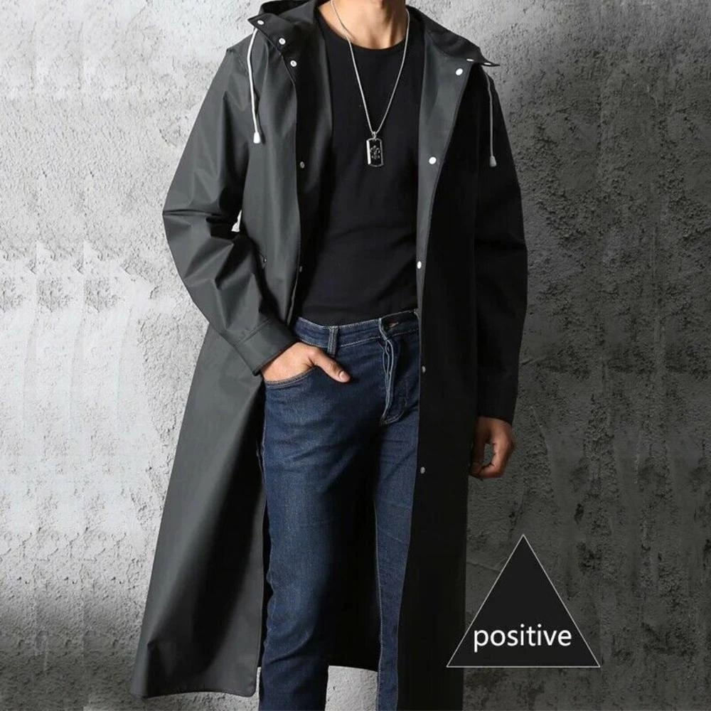 เสื้อกันฝน Trench Coat กันน้ำ สำหรับผู้ชายและผู้หญิง thumbnail 9
