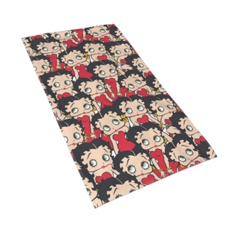 Betty Boop ผ้าขนหนูไฟเบอร์นุ่มพิเศษ ดูดซับน้ําได้ดี ขนาด 70x40 ซม. สําหรับห้องน้ํา บ้าน