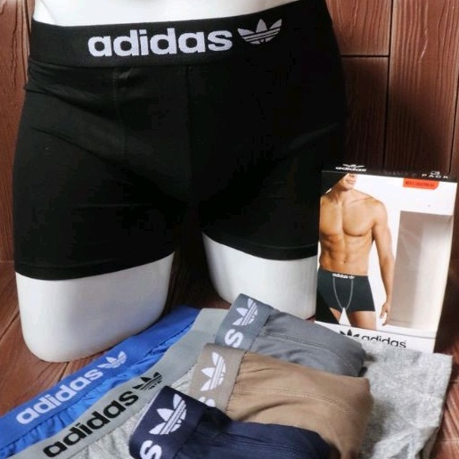 3ชิ้น.. Adidas Brand กางเกงบ็อกเซอร์ผู้ชาย/ซีดีบ็อกเซอร์ Adidas