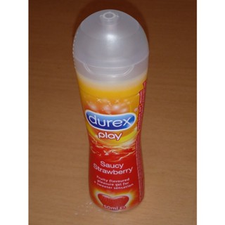 [ถูกที่สุด] [จัดส่งไว] เจลหล่อลื่น Durex play saucy strawberry gel 50ml  ดูเร็กซ์ เพลย์ ซอสซี่ สตรอเบอรี่