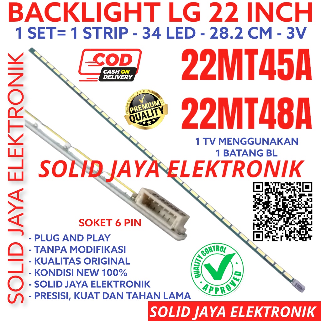 LG LED TV BACKLIGHT 22 INC 22MT45 22MT48 22MT45A 22MT48A SMD BL LAMP 34LED 32K 34 ปุ่ม 34 LED STRIPS