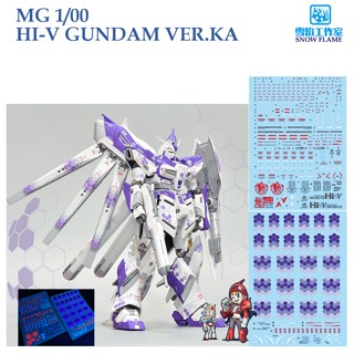 ดีคอลน้ำ [SNOW FLAME] SMG 08  RX-93 V2 HI V GUNDAM VER.KA MG 1/100 WATER DECAL SMG08 MG 08 MG08