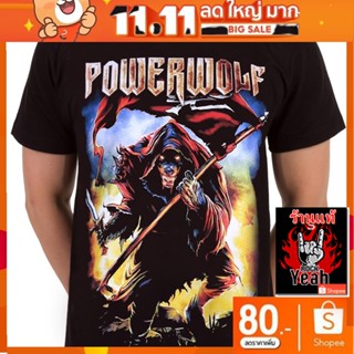 เสื้อวง Powerwolf เสื้อยืดลาย พาวเวอร์วูฟ เสื้อยืด วงดนตรี เสื้อวินเทจ RCM1721