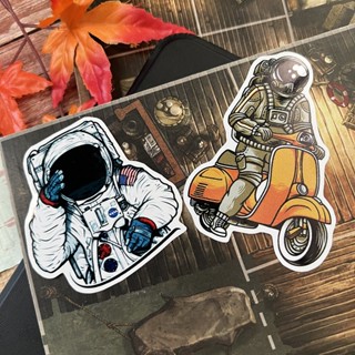 สติกเกอร์ NASA เคลือบกันน้ำ ลายแนวๆ ไดคัท ติดกระเป๋าเดินทาง โน้ตบุ๊ค เคสโทรศัพท์ กระบอกน้ำ Waterproof Decal Sticker