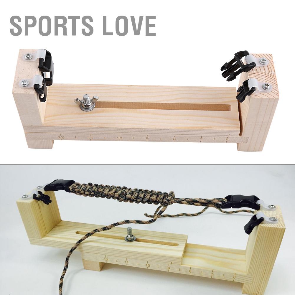 Bsports Paracord Wood Jig สําหรับสร้อยข้อมือ Diy ถัก