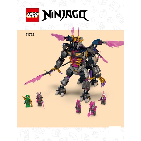 Instructions (คู่มือ) LEGO The Crystal King 71772 with Sticker