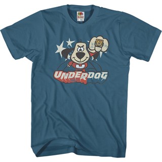 Flying UnderDog T-Shirt เสื้อโอเวอร์ไซ เสื้อยืดสีขาว เสื้อทหาร เสื้อยืดสีขาวผู้ชาย