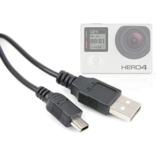 สายชาร์จ GoPro 4/3+/3/ USB Cable Charging สายชาร์จ Mini Usb สำหรับ โกโปร 4 / 3+ / ยาว 1.0 m