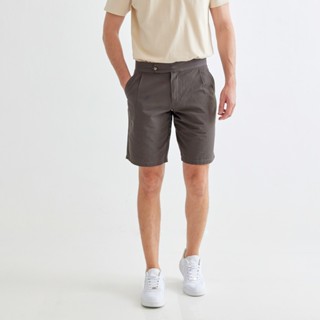 Khaki Bros - Loose Fit Shorts - กางเกงขาสั้น ทรง Loose Fit - KM22T005 - Lt.Khaki