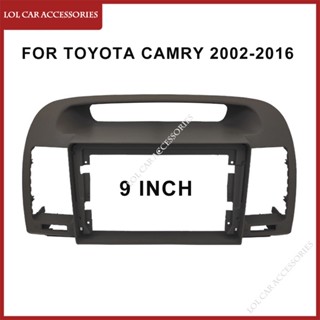 กรอบเครื่องเล่น MP5 วิทยุ แอนดรอยด์ 9 นิ้ว สําหรับ Toyota Camry 2002-2016 2 Din