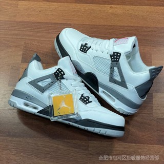 Nk Air Jordan 4 Retro White Cement ซีเมนต์ ขนาด 40-44 คุณภาพพรีเมี่ยม ผลิตในเวียดนาม K3H4