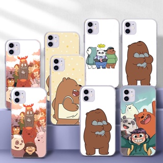 เคสโทรศัพท์มือถือแบบนิ่ม TPU ใส ลายการ์ตูน We Bare Bears ERT51 สําหรับ Samsung S10 S10E S20 Fe Lite S20 Ultra S21 Plus