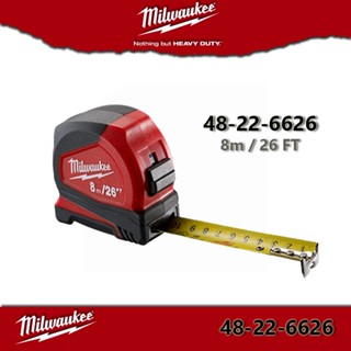 Milwaukee 48-22-6626 ตลับเมตร ขนาด 8 เมตร (8m / 26 FT) TAPE MEASURE