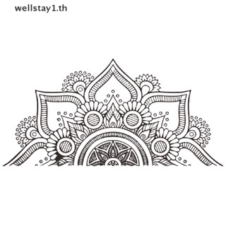 [wellstay1] สติกเกอร์กระดาษ ลาย Mandala สําหรับตกแต่งผนังบ้าน [TH]