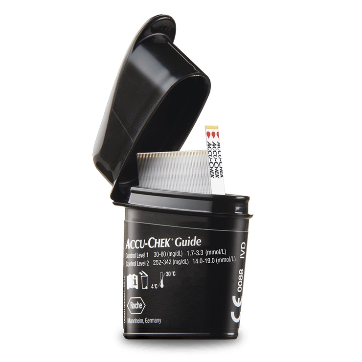 Accu-Chek Guide Test Strip แอคคิว-เช็ค ไกด์ เทส สตริป แผ่นตรวจน้ำตาล 25 ชิ้น - รูปที่ 3
