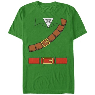 Link Costume Legend of Zelda T-Shirt เสื้อคนอ้วนผญ เสื้อยืดวินเทจ เสื้อสาวอวบ