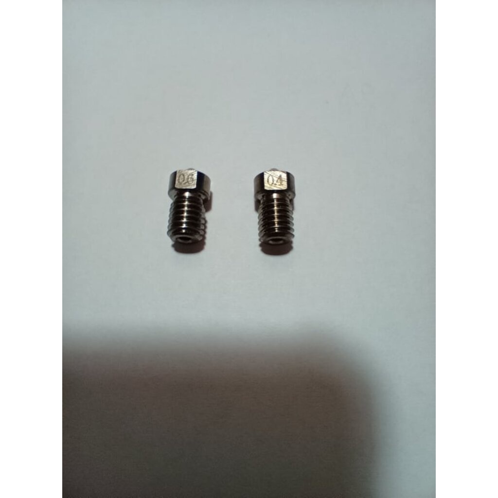 Hardened steel - เหล็กชุบแข็ง nozzle Print head V6 0.4 - 0.6