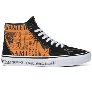 VANS SK8-HI SKATE ONE PIECE WANTED NAMI ORANGE SNEAKERS สินค้ามีประกันแท้