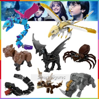 Fantastic Beasts Minifigures Thunderbird Occamy Erumpent Aragog Basilisk Thestral Fluffy Mini Figures แฮร์รี่พอตเตอร์