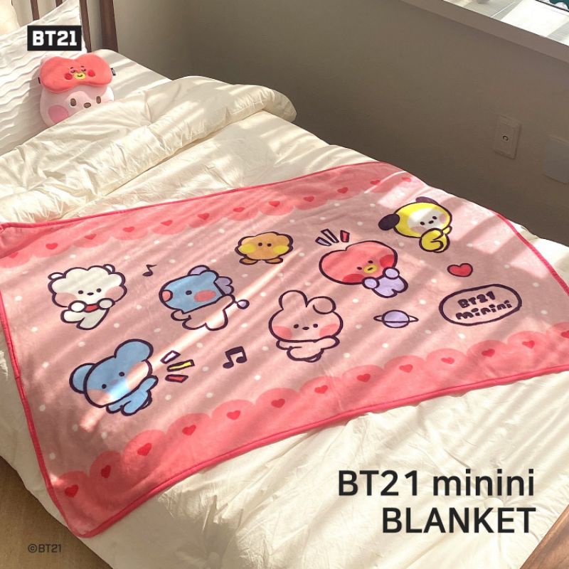 พร้อมส่ง🚚 BT21 BTS ผ้าคลุม ขนนุ่มนาโน