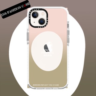 Casetify X REFLECT YOU 3 เคสโทรศัพท์มือถือนิ่ม แบบใส ขอบสีขาว กันกระแทก สําหรับ iPhone 14 13 12 11 Pro MAX IX XS MAX XR 6 6s 7 8 Plus
