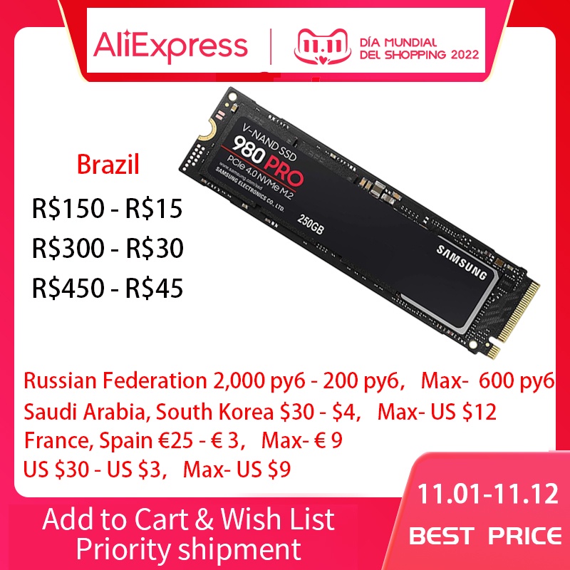 SAMSUNG SSD M2 Nvme 500GB 970 EVO Plus 250GB ภายใน Solid State Drive 1TB MZ-V7S500B ดิสก์980 PRO M.2 2TB สำหรับแล็ปท็อปค #8