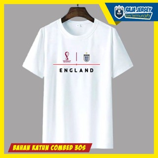 [COD]เสื้อยืด ผ้าฝ้าย พิมพ์ลาย FIFA 30S Ball ENGLAND Uk World Cup 2022S-5XL