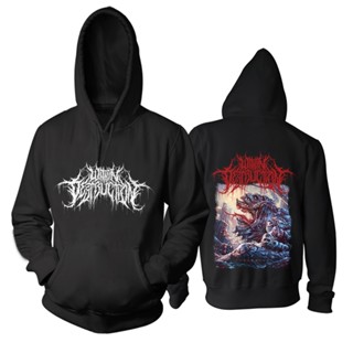 เสื้อกันหนาว มีฮู้ด ผ้าฟลีซ แบบนิ่ม ลายวงร็อค 4 แบบ สไตล์พังก์