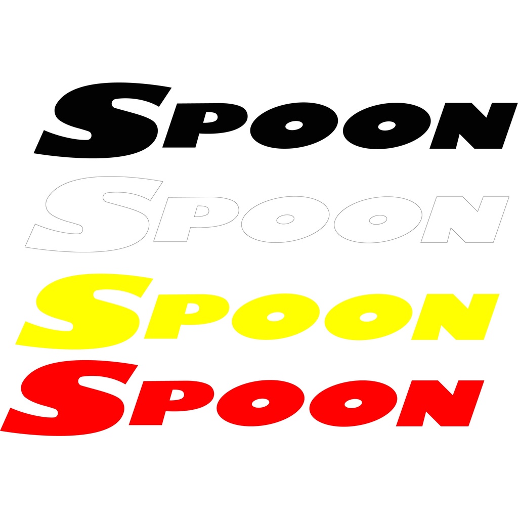 SK263 สติ๊กเกอร์ ตกแต่ง Spoon ถูกที่สุดในช๊อปปี้
