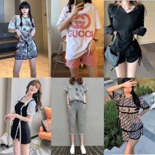 ♥️ พร้อมส่ง ♥️ ชุดเซ็ทเสื้อกางเกง S,M,L ใสได้จ้า