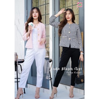 (โค้ด WTRCFV ลด130) Ladie Blazer เสื้อคลุมผ้าทวิตทอลาย Chinori สวยมาก มีวิ้งนิดๆเพิ่มยออร่า ผ้าญี่ปุ่นสั่งเข้าพิเศษ