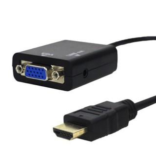 สายแปลง เฮดดีเอ็มไอ to VGA + audio Converter Adapter, HD1080p Cable (พร้อมส่ง)