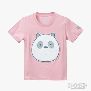 DOSH KIDS:UNISEX T-SHIRTS WE BARE BEARS เสื้อยืดคอกลม สีชมพู รุ่นDBBBT5036-PI