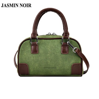 Jasmin NOIR กระเป๋าถือ กระเป๋าสะพายข้าง หนังนิ่ม สีตัดกัน สําหรับผู้หญิง