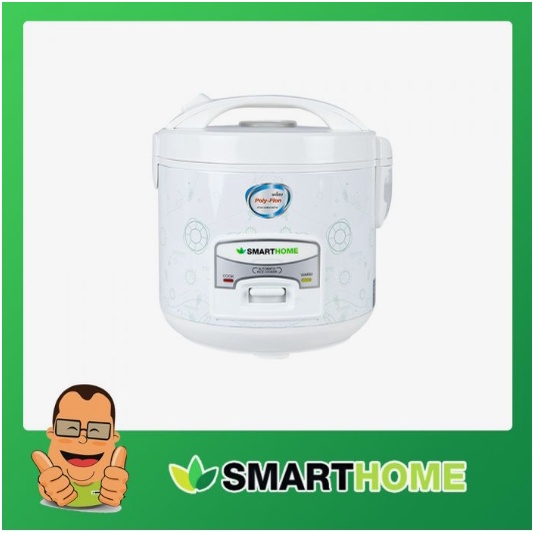 SMARTHOME หม้อหุงข้าว 1 ลิตร รุ่น SRC1012 หม้อหุงข้าวไฟฟ้า หม้อหุงข้าวอุ่นทิพย์ แบบเคลือบเทปล่อน ข้าวไม่ติดข้าว